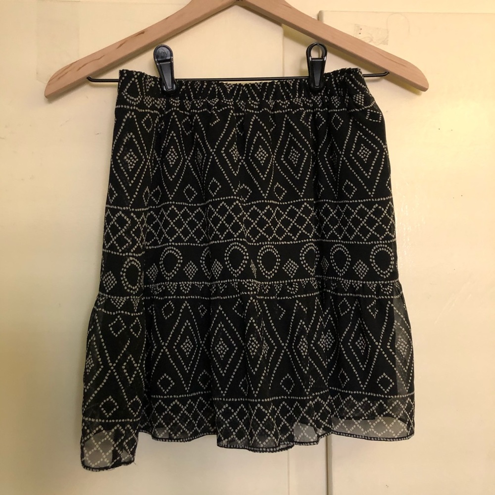 Madewell black mini skirt